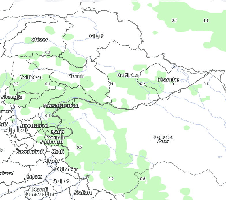 Rainfall Alert GB & AJK