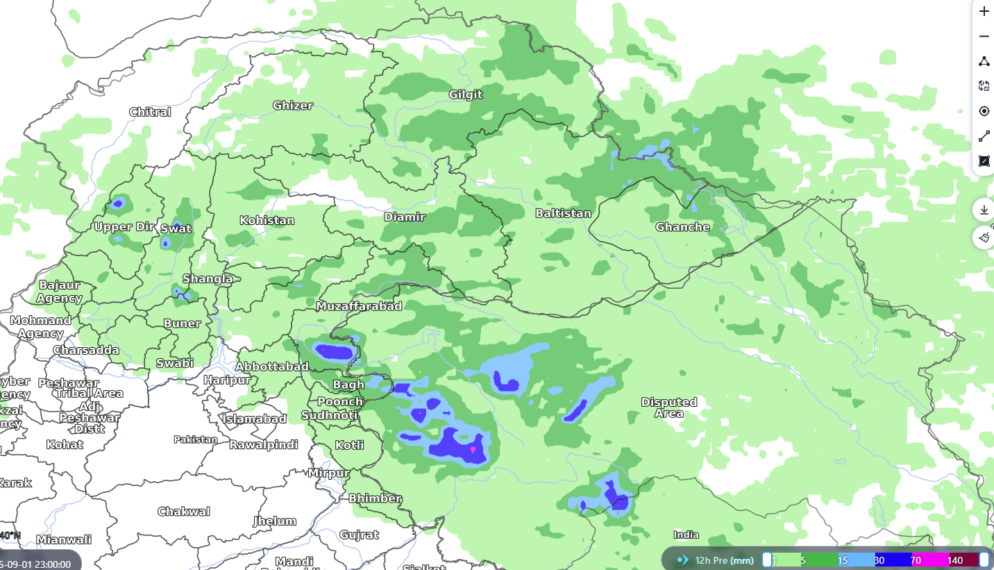 Flash/Urban Flood Alert – Gilgit Baltistan (GB), Khyber Pakhtunkhwa (KPK) & Azad Jammu & Kashmir (AJ&K)