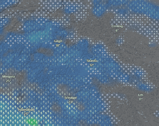 Rainfall Alert GB & AJK