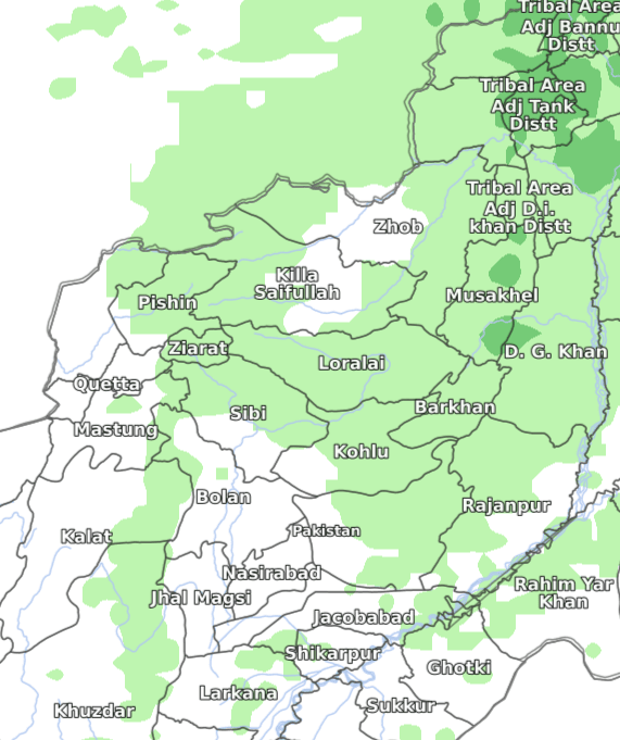 Rainfall Alert Balochistan