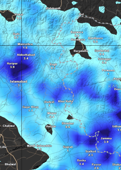 Rainfall Alert AJK