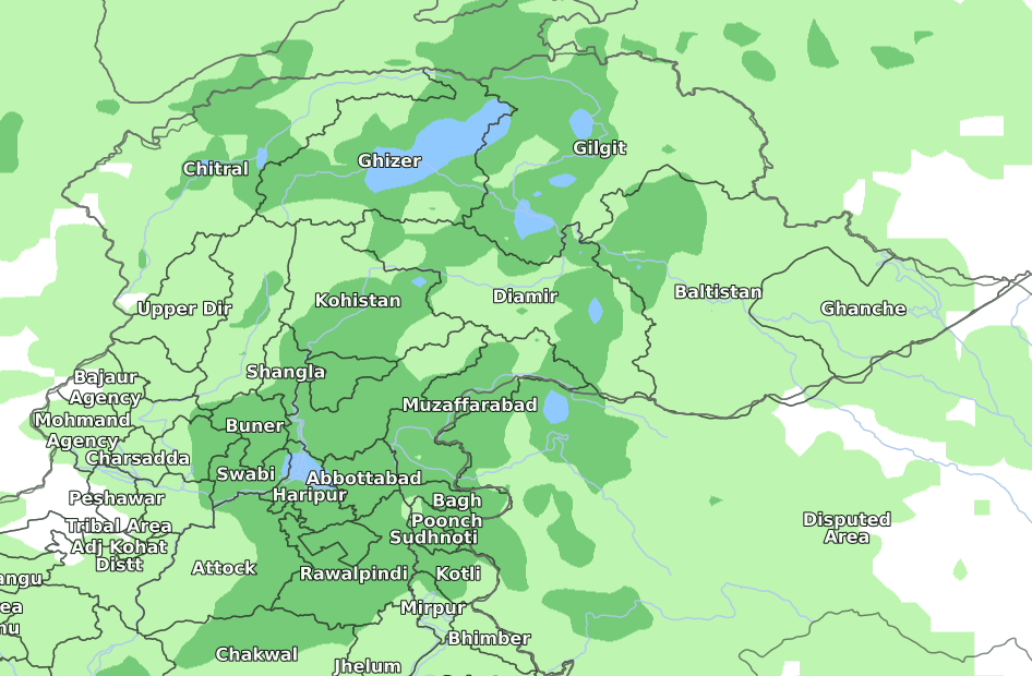 Rainfall Alert GB & AJK