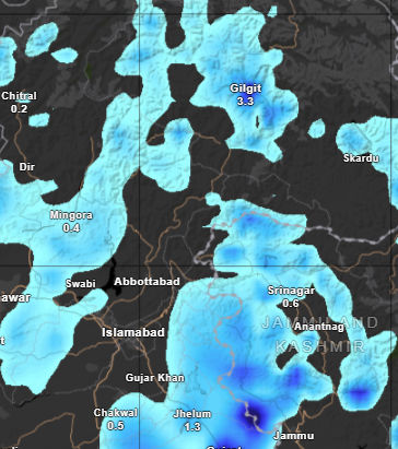 Rainfall Alert GB & AJK