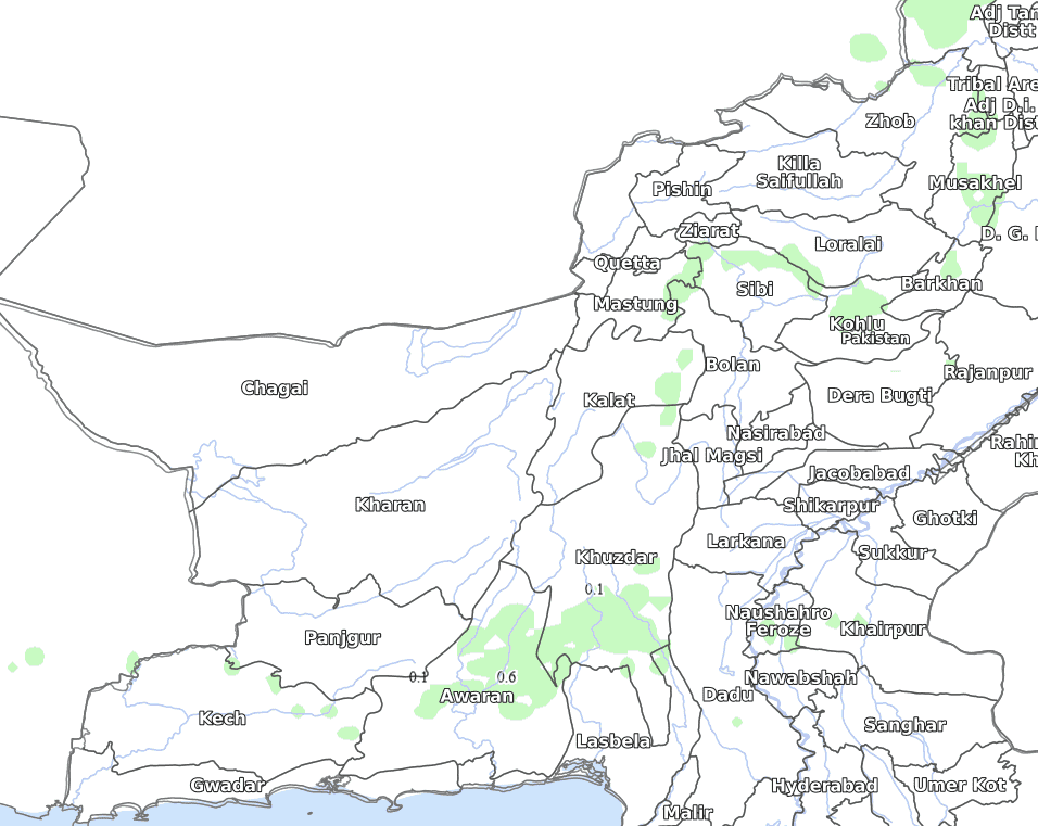 Rainfall Alert Balochistan