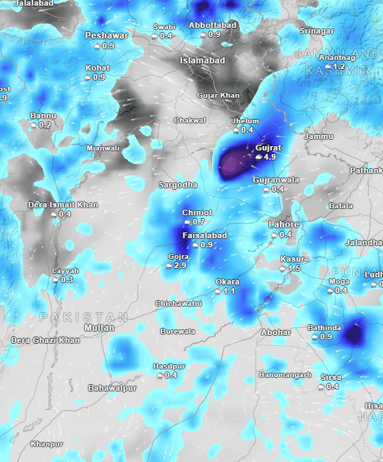 Rainfall Alert Punjab