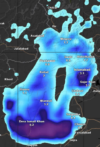 Rainfall Alert KPK