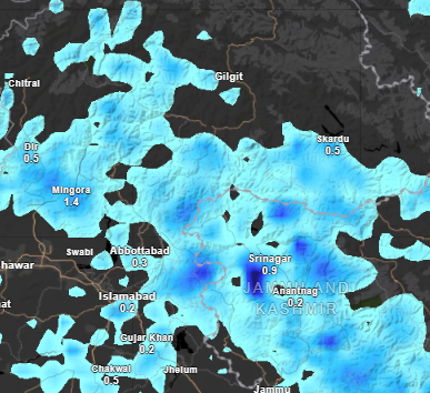 Rainfall Alert GB & AJK